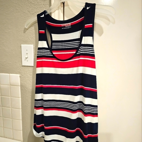 Chaps Sports Red, White & Blue tank XL - Picture 2 of 9